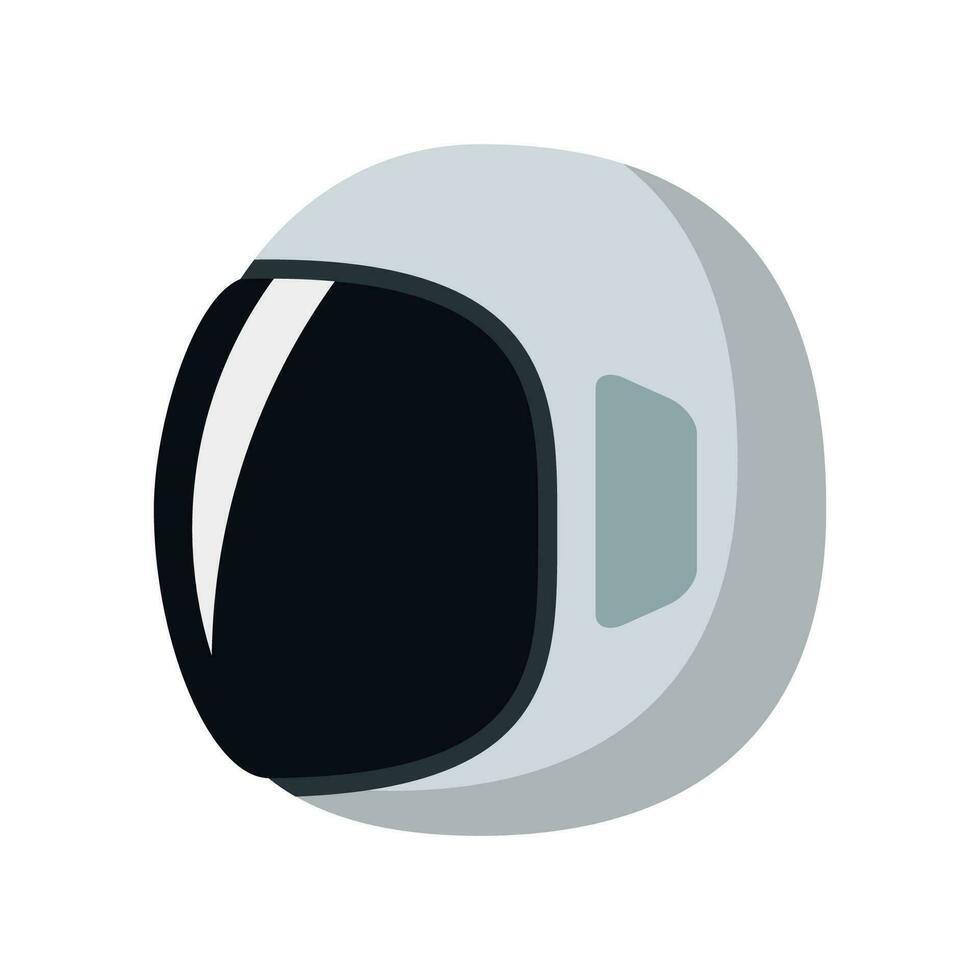 vector astronauta espacio casco icono firmar