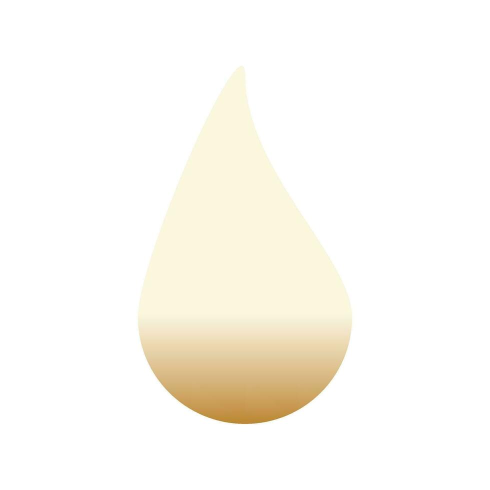 Vector drop of oil on white background