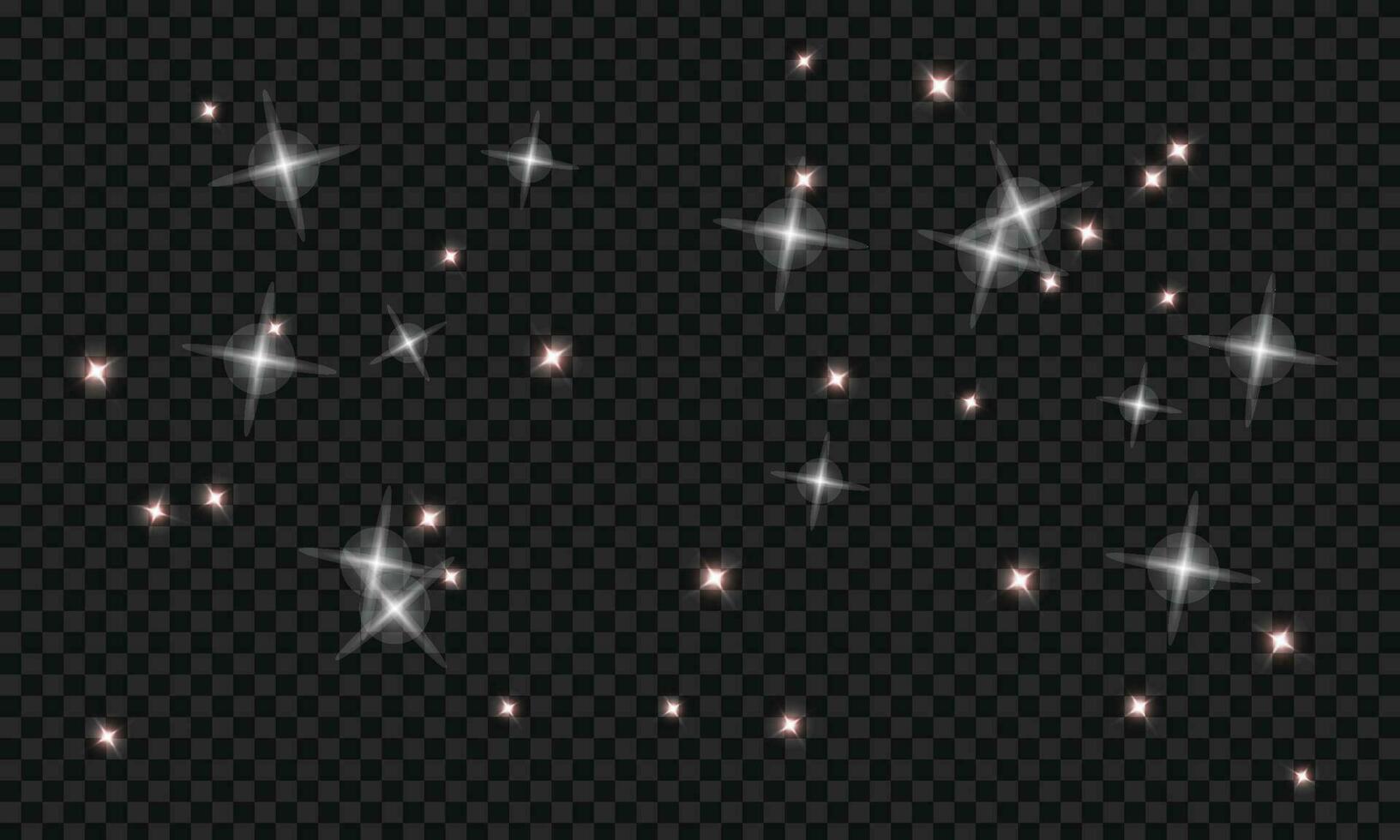 vector polvo de estrellas destellos Brillantina estrella polvo o centelleo