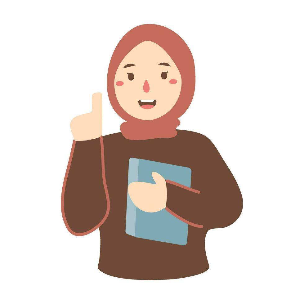 professional business woman posing with documents vector