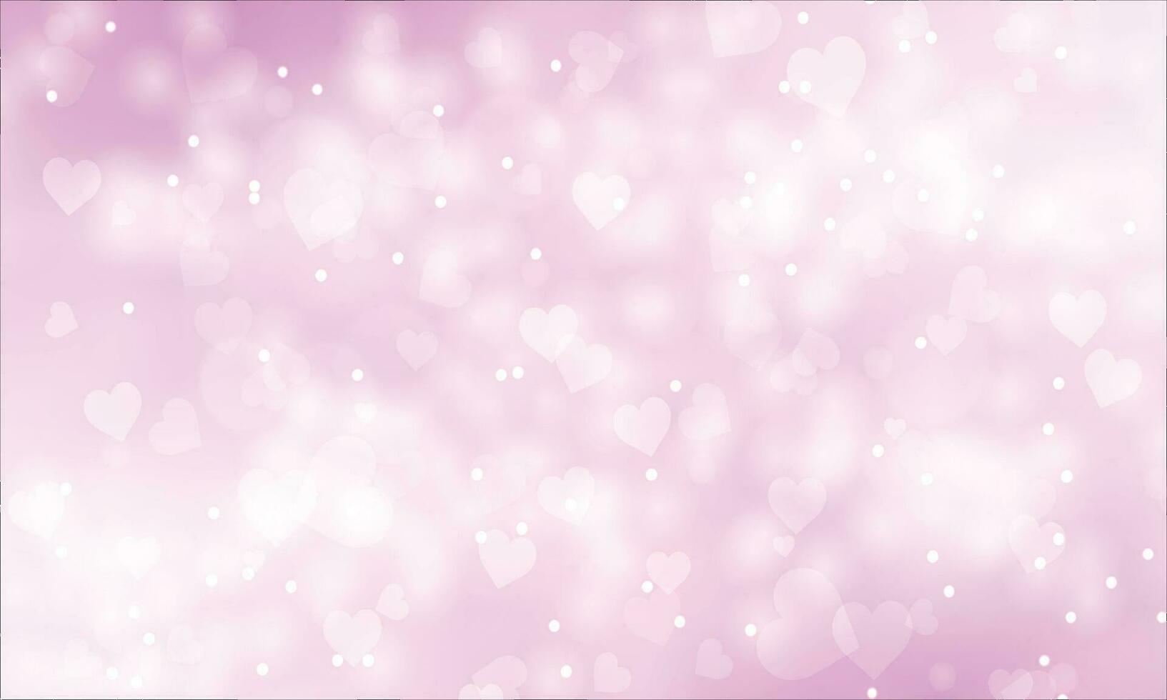Vector blurry hearts valentine's day background