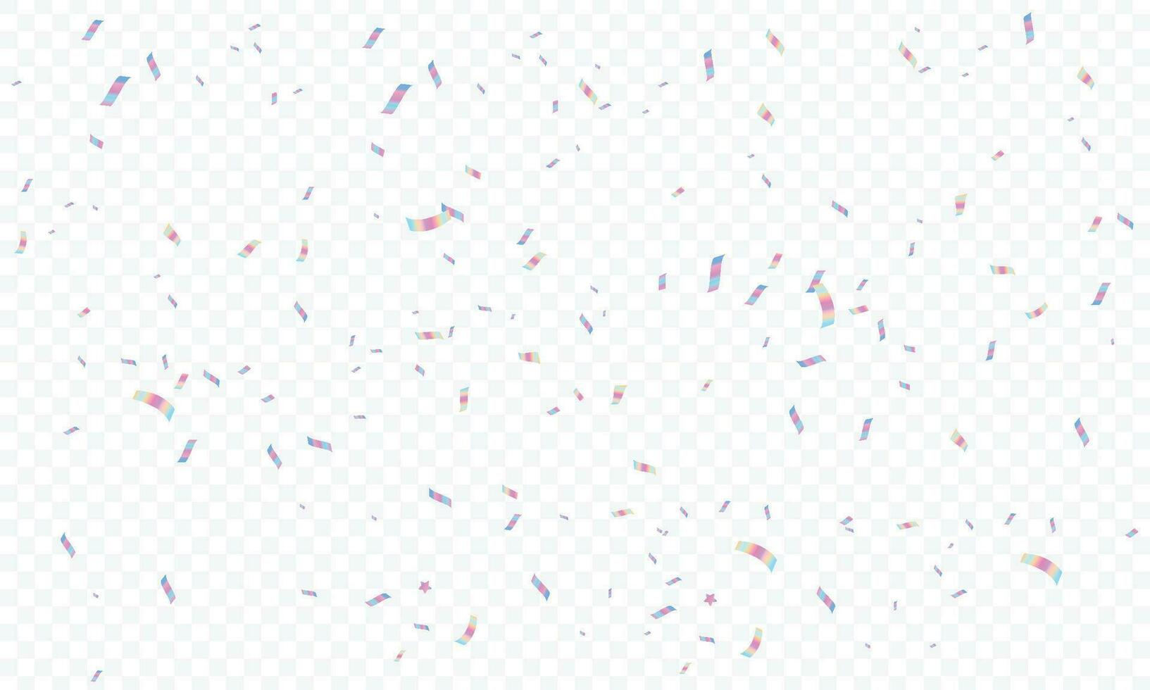 Vector abstract holographic confetti background