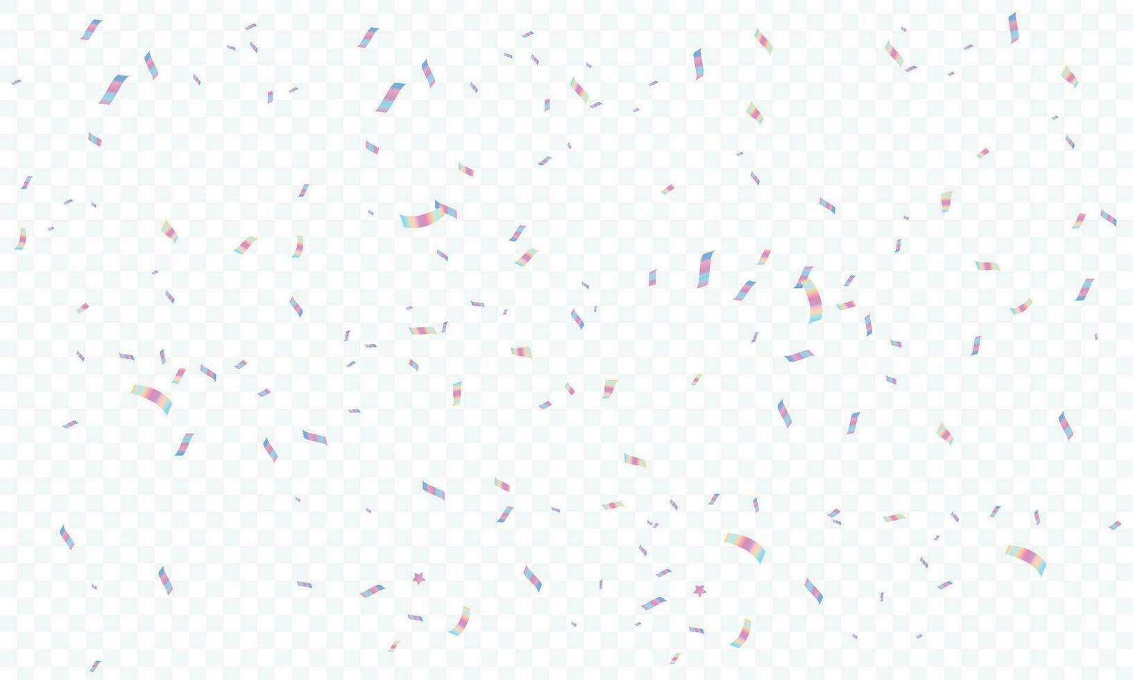 Vector abstract holographic confetti background