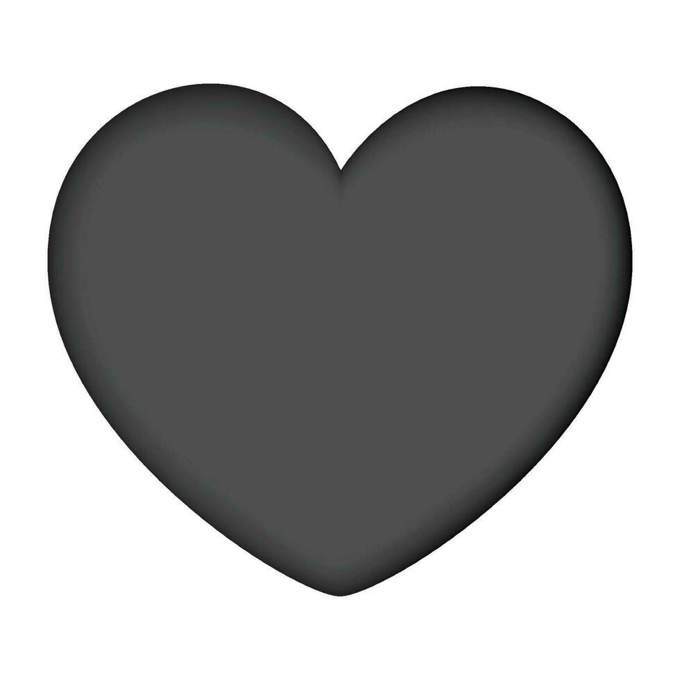 vector corazón silueta amor símbolo forma minimalista
