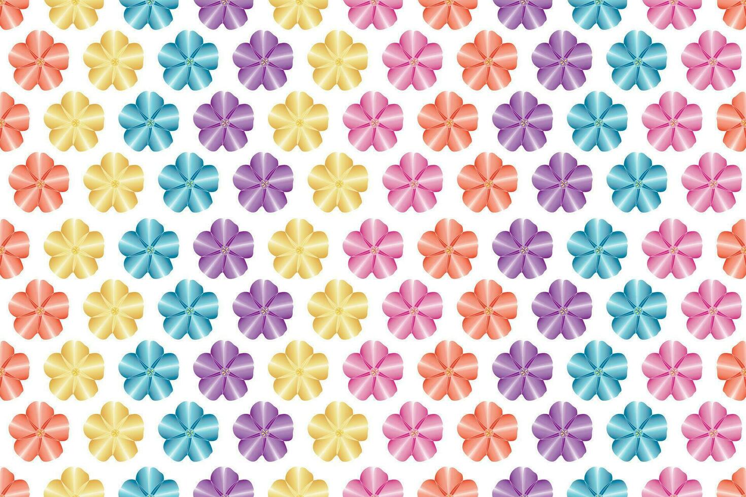 Illustration of color flower pattern background. vector
