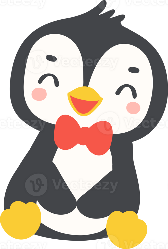 Cute Penguin boy Valentine drawing png