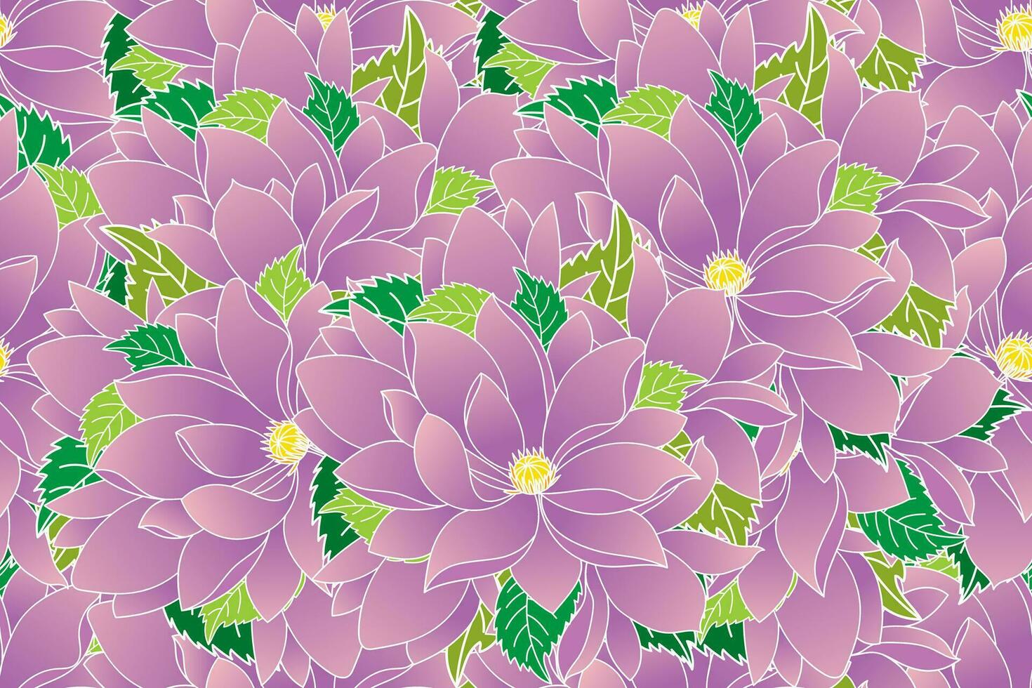 ilustración de magnolia flor con hoja antecedentes. vector