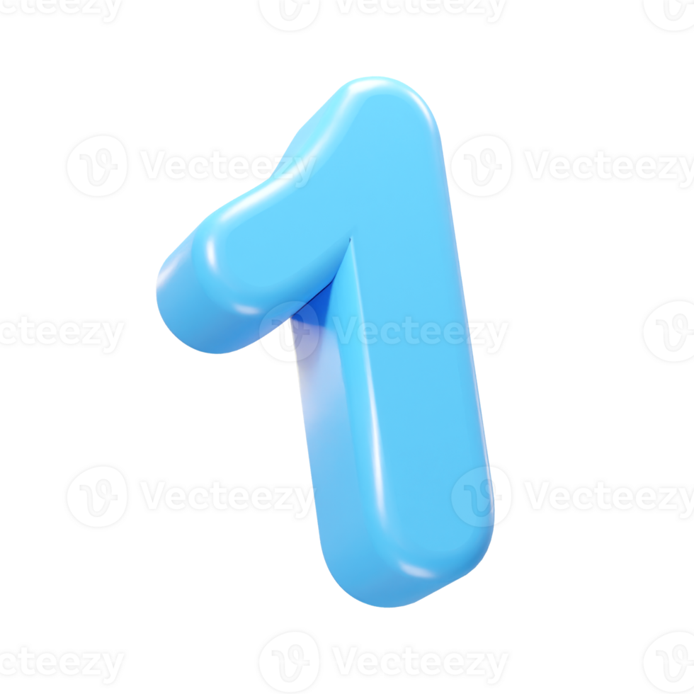 Number text effect illustration element png