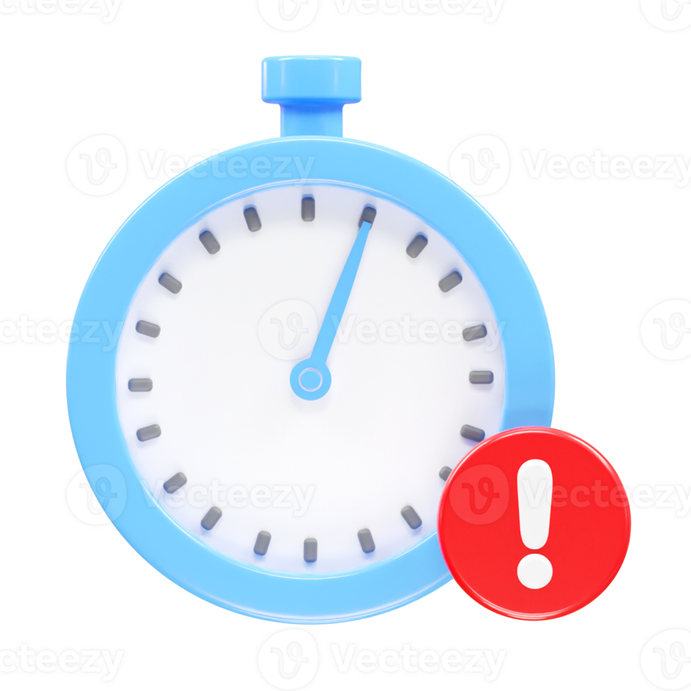 Stopwatch icon rendering 3d illustration element png