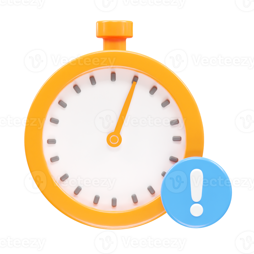 Stopwatch icon rendering 3d illustration element png