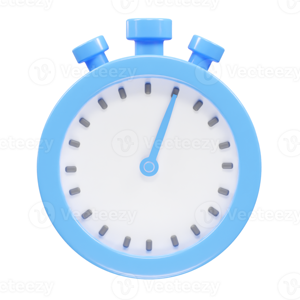 Stopwatch icon rendering 3d illustration element png