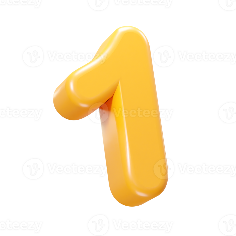 Number text effect illustration element png