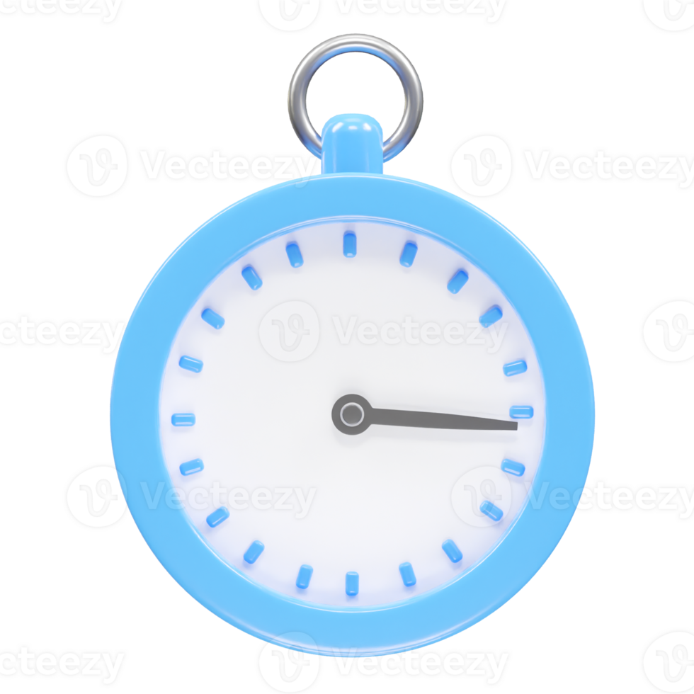 Stopwatch icon rendering 3d illustration element png