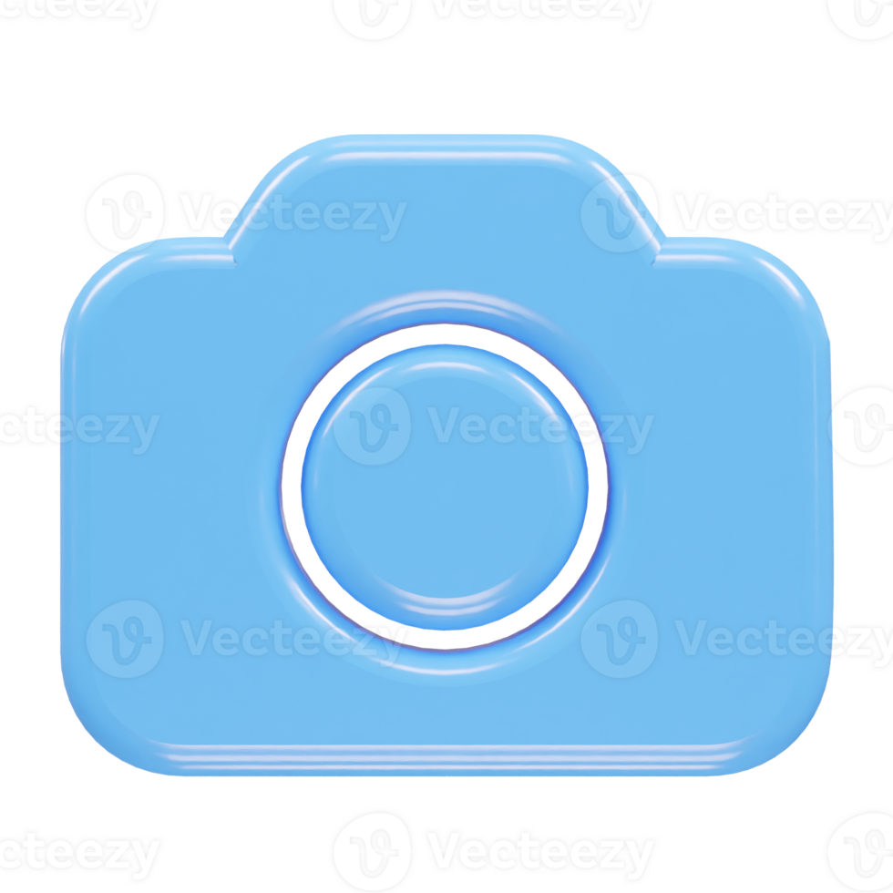 Camera icon illustration 3d render element png