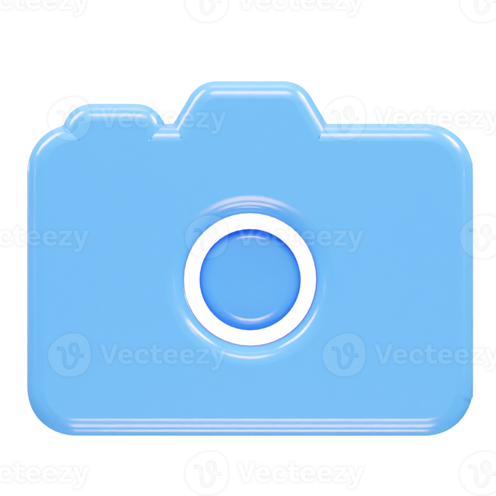 Camera icon illustration 3d render element png