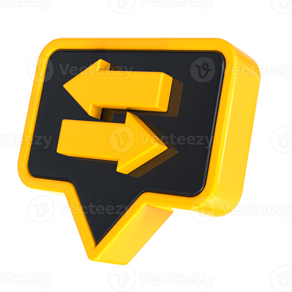 yellow arrow sign with two arrows on it png