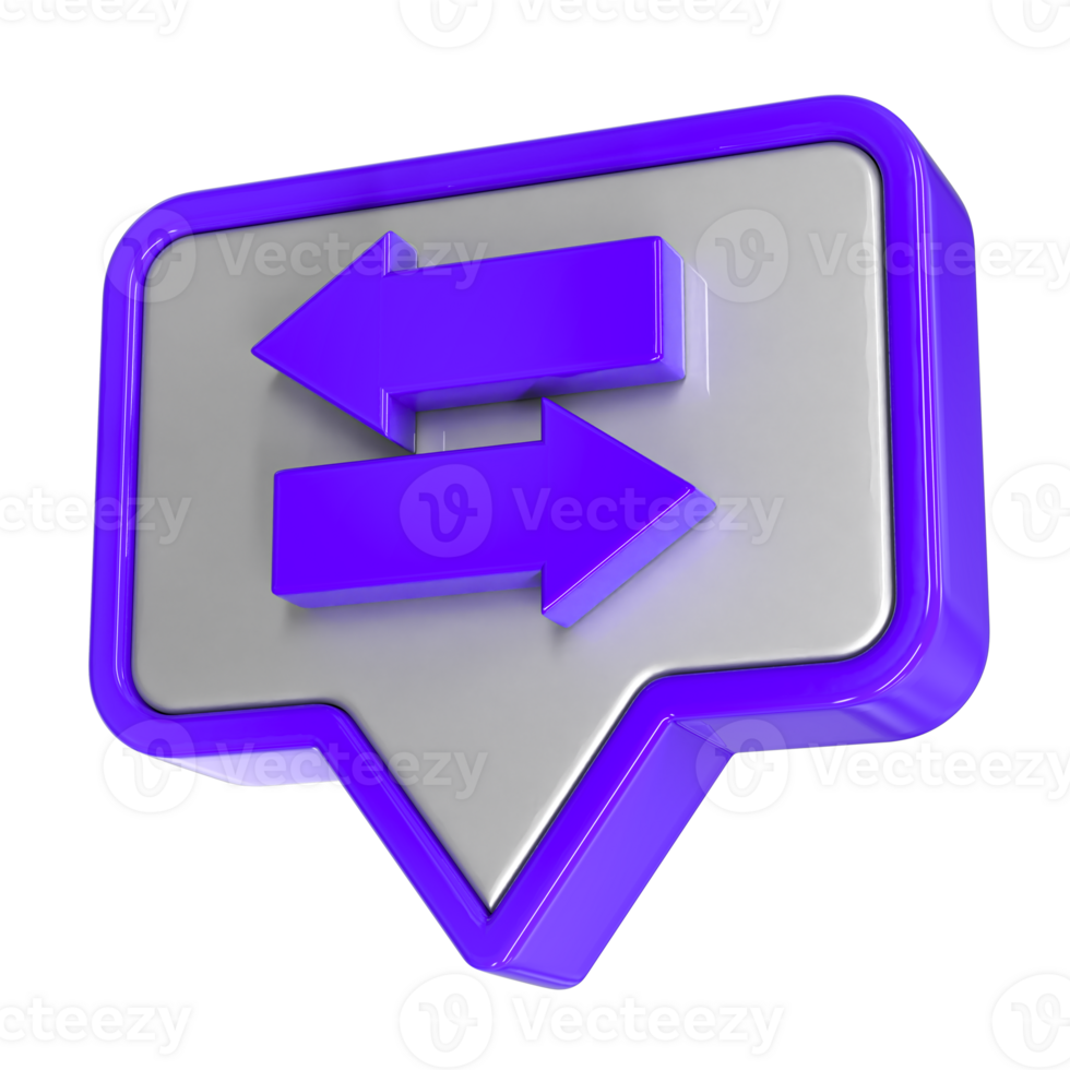 blue and purple arrow icon on transparent background png