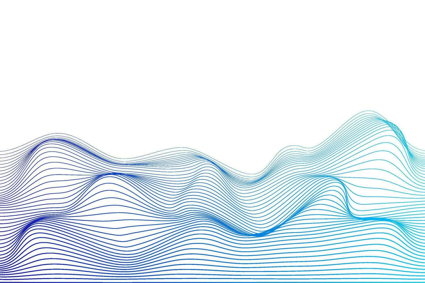 Abstract wave stripe background. Abstract wireframe landscape background vector