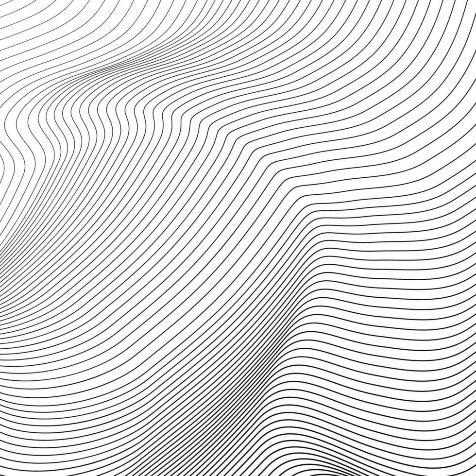 striped texture curve lines background. Dynamic lines wave pattern background vector