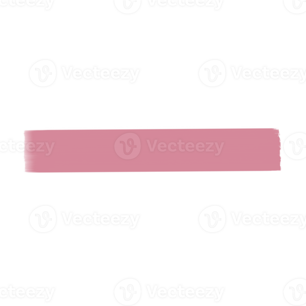 Pink Brush Line Highlight Marker For Decorative And illustration png