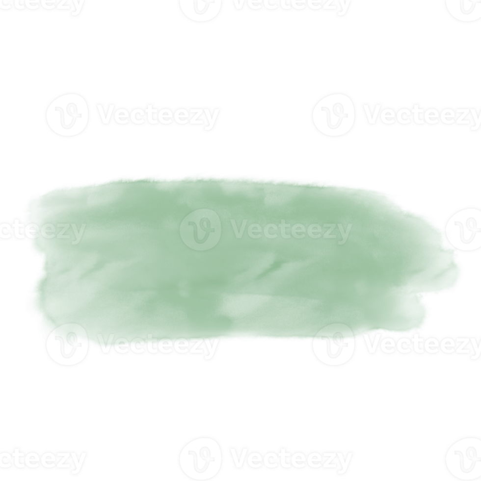 Green Watercolor Brush png