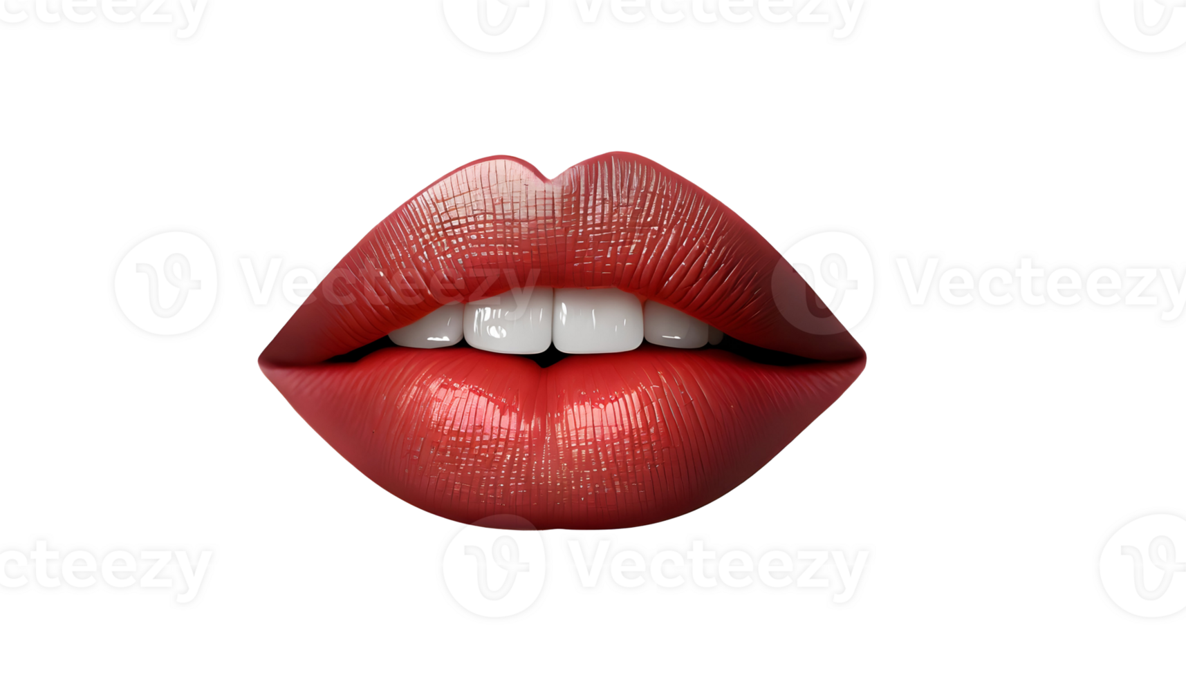 AI generated Beautiful red lips. png