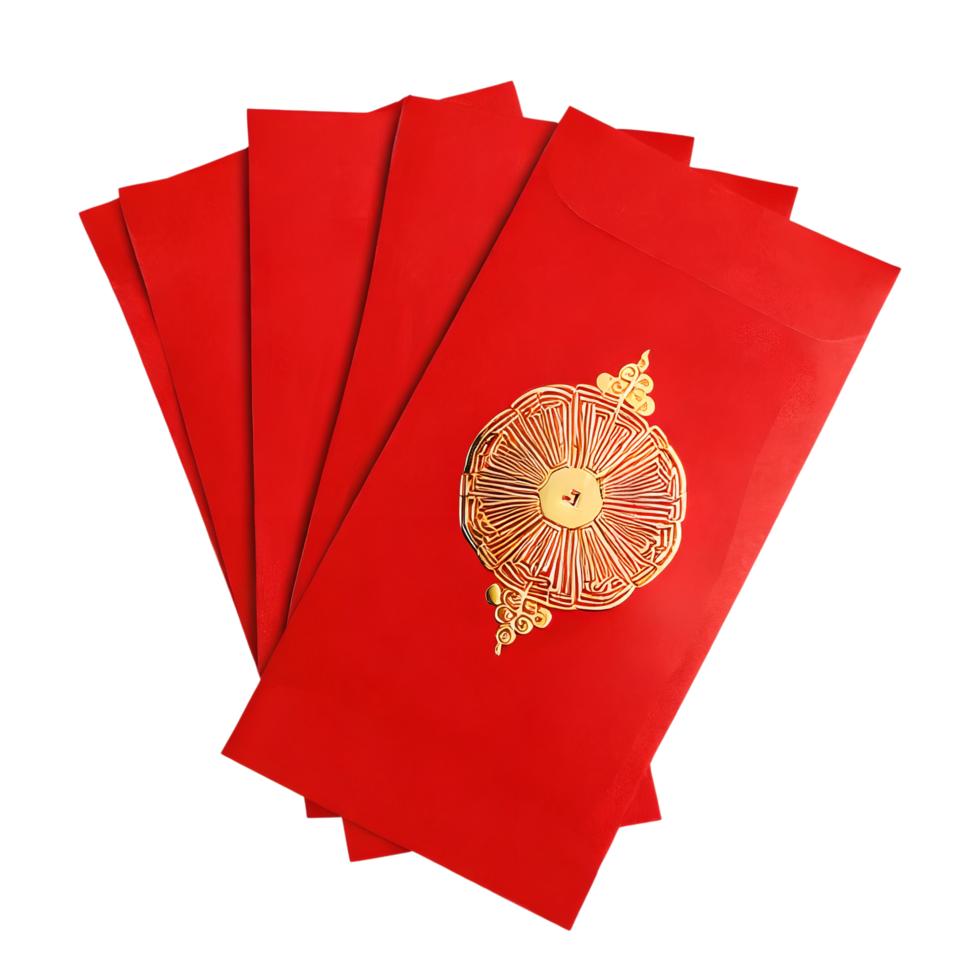 AI generated Red envelopes for chinese new year. 35621917 PNG