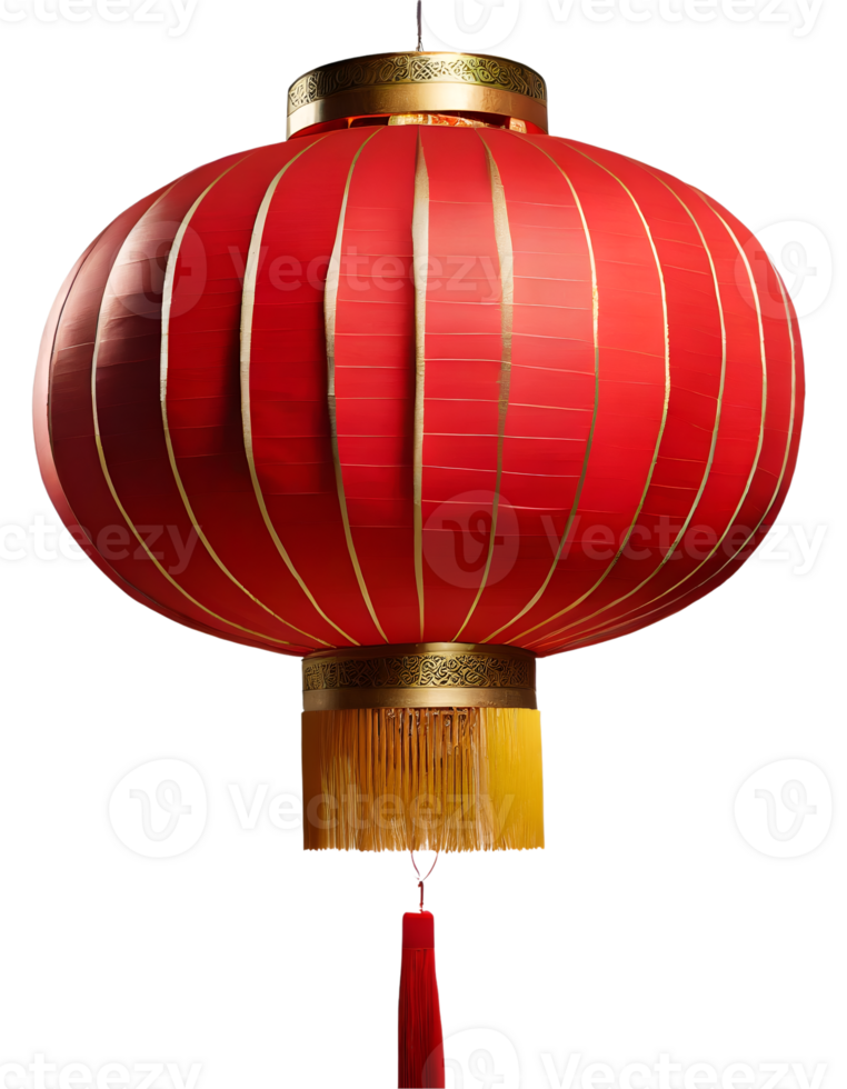 AI generated Chinese new year lantern. png