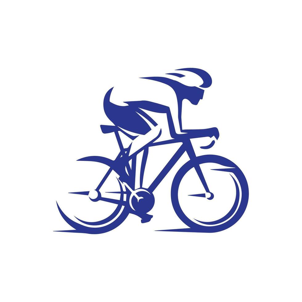 Cycling race symbol vector image