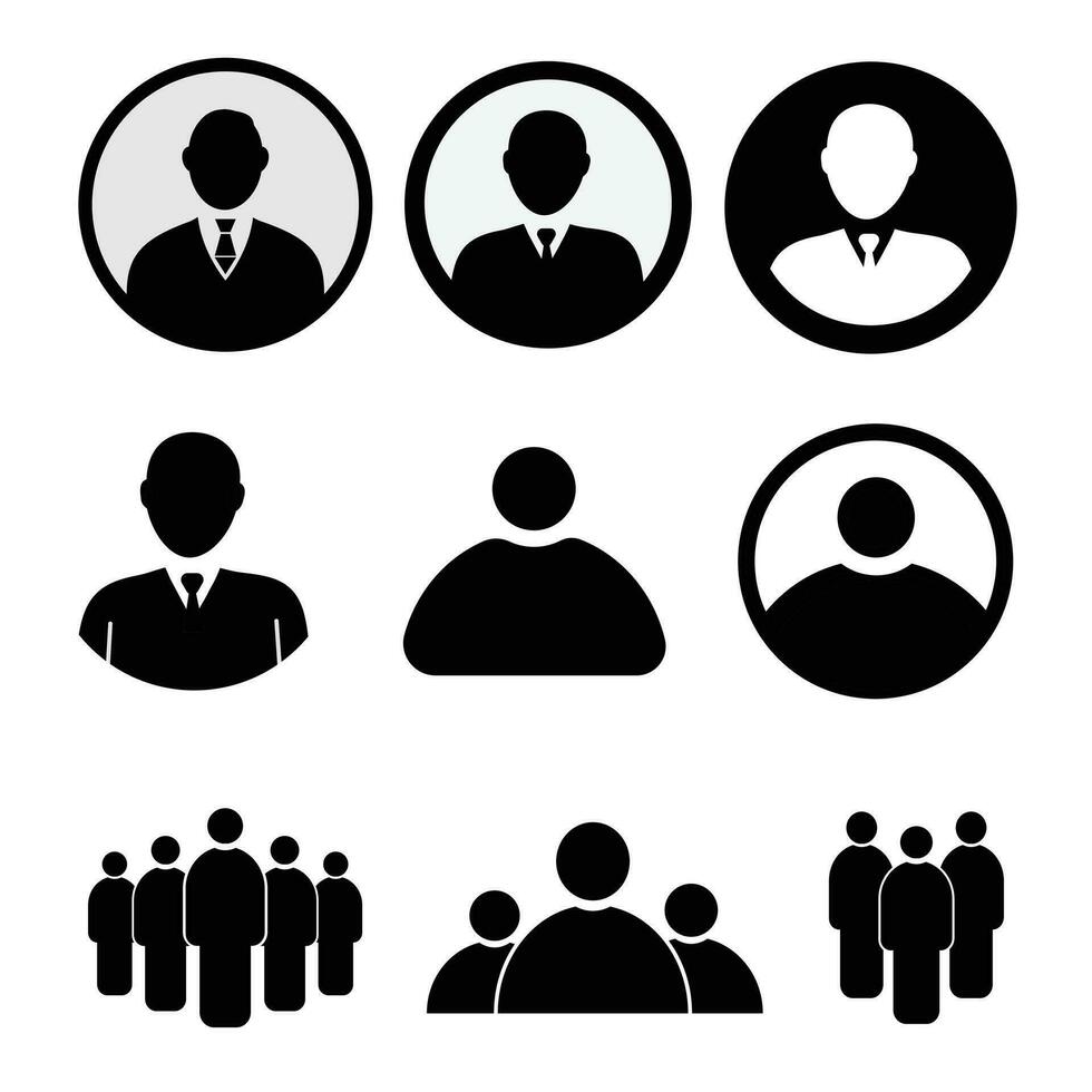 group people and profile vector icon design