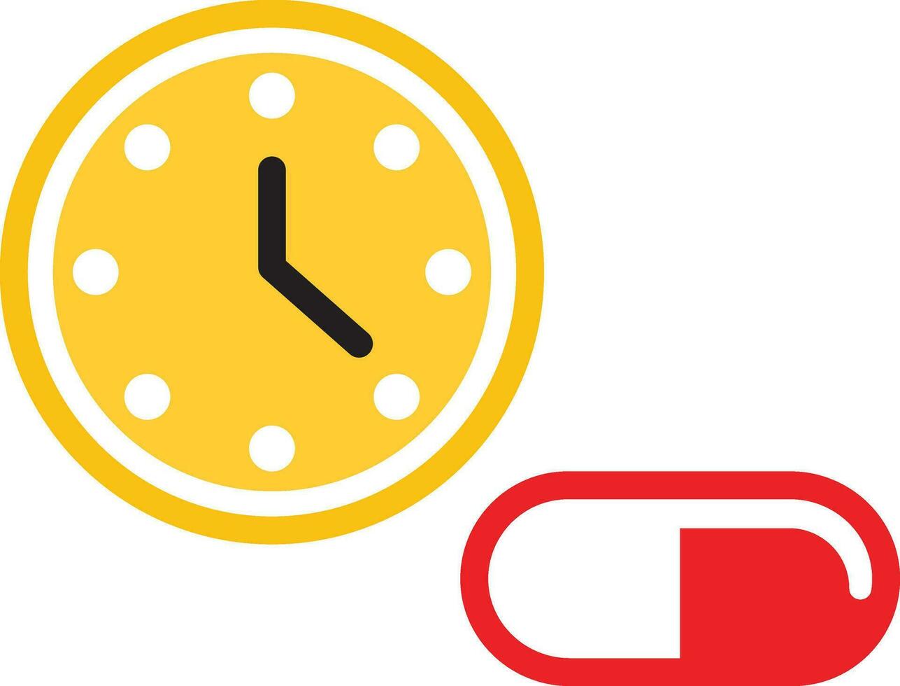 Medication Timing Schedule Icon vector