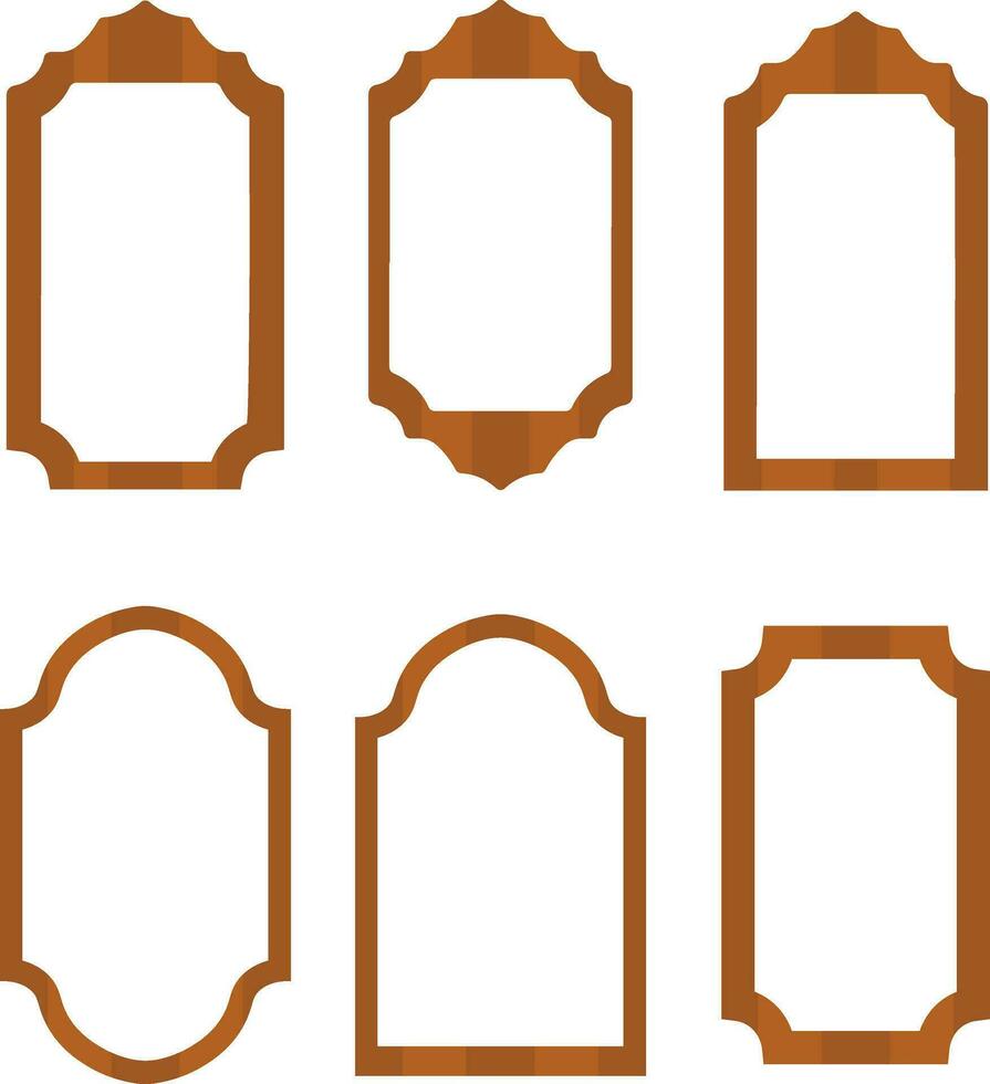 Simple Wooden Concept Frame for Picture Illustration vector