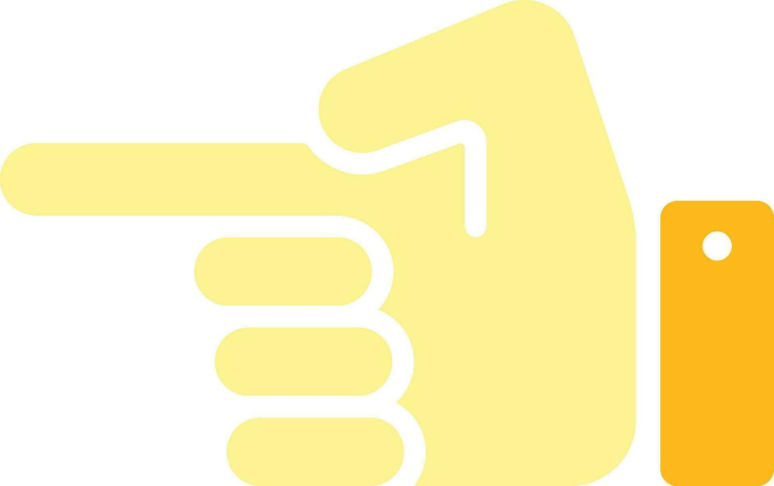 Hand Pointing to The Side Icon vector