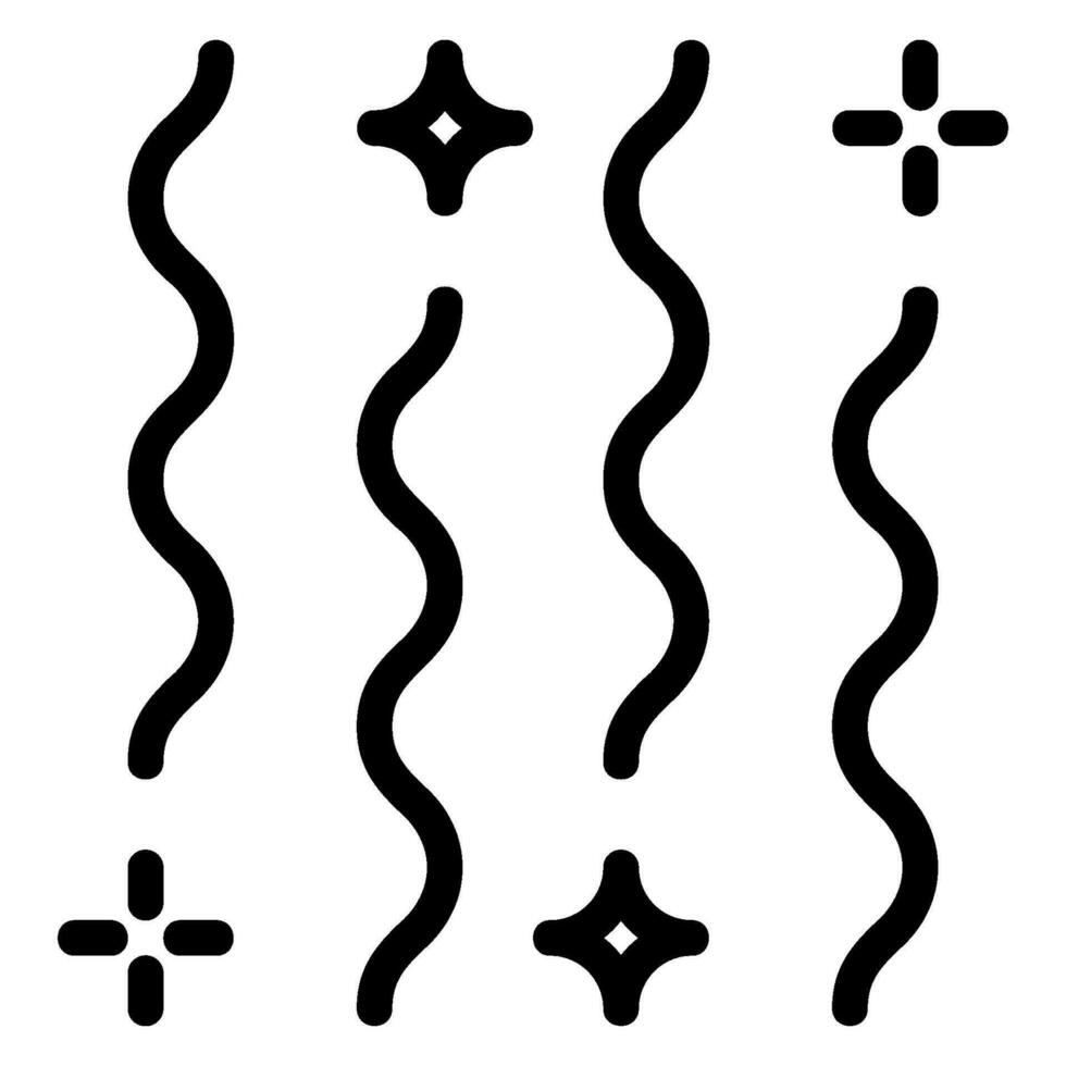 confetti line icon vector