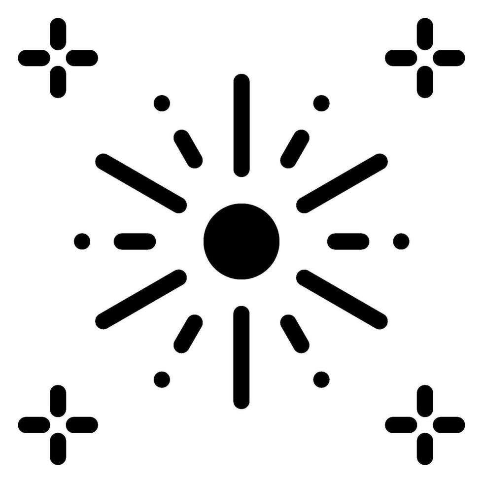 firework glyph icon vector