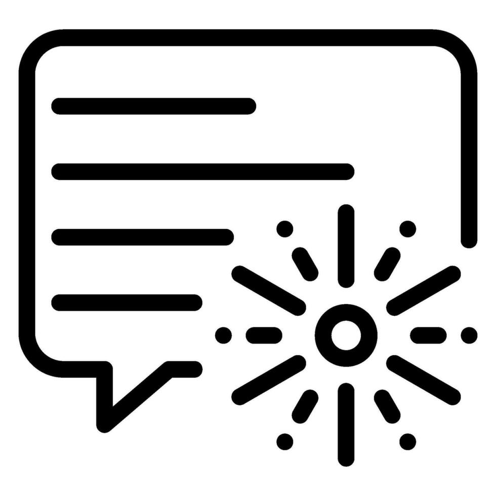 chat line icon vector