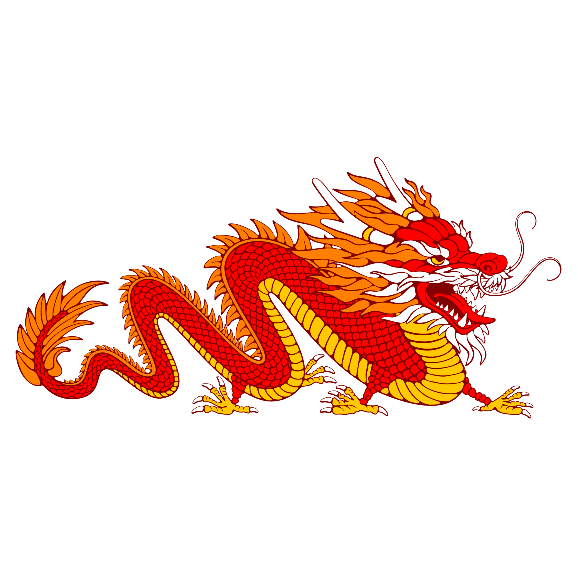 Traditional Chinese New Year Of The Dragon Red Zodiac Sign Isolated On traditional-chinese-new-year-of-the-dragon-red-zodiac-sign-isolated-on