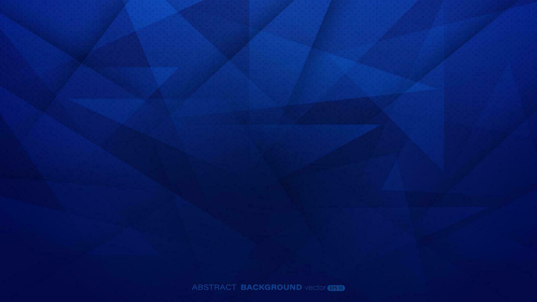 Blue abstract geometric triangular with dot pattern background vector