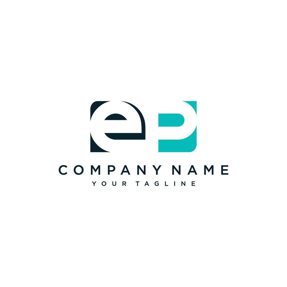 Initial EP Letter Linked Logo. Creative Letter EP Modern Business Logo Vector Template.