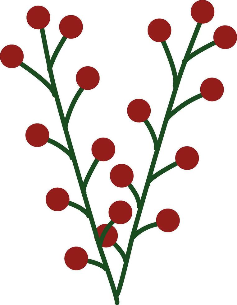 berry for christmas poster designing vector