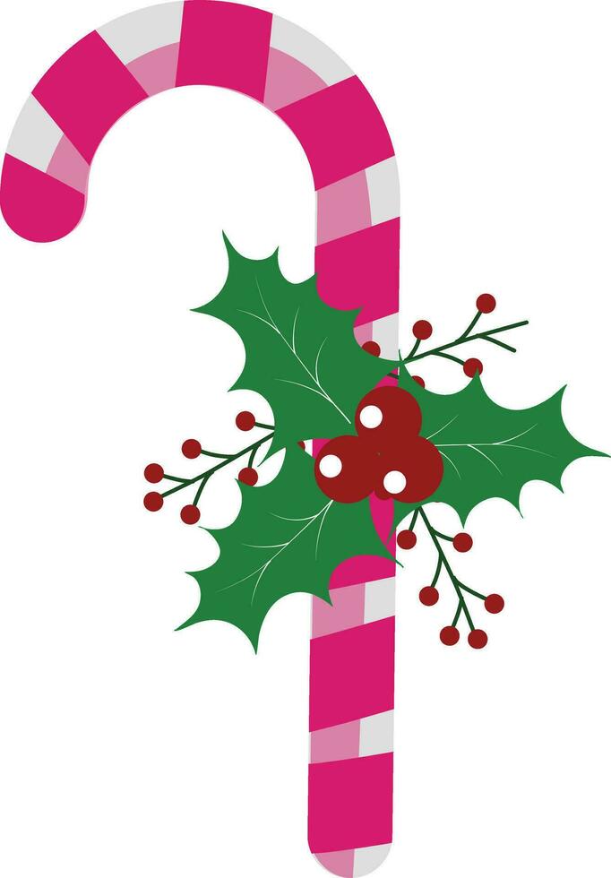 pink color sugr candy for christmas vector