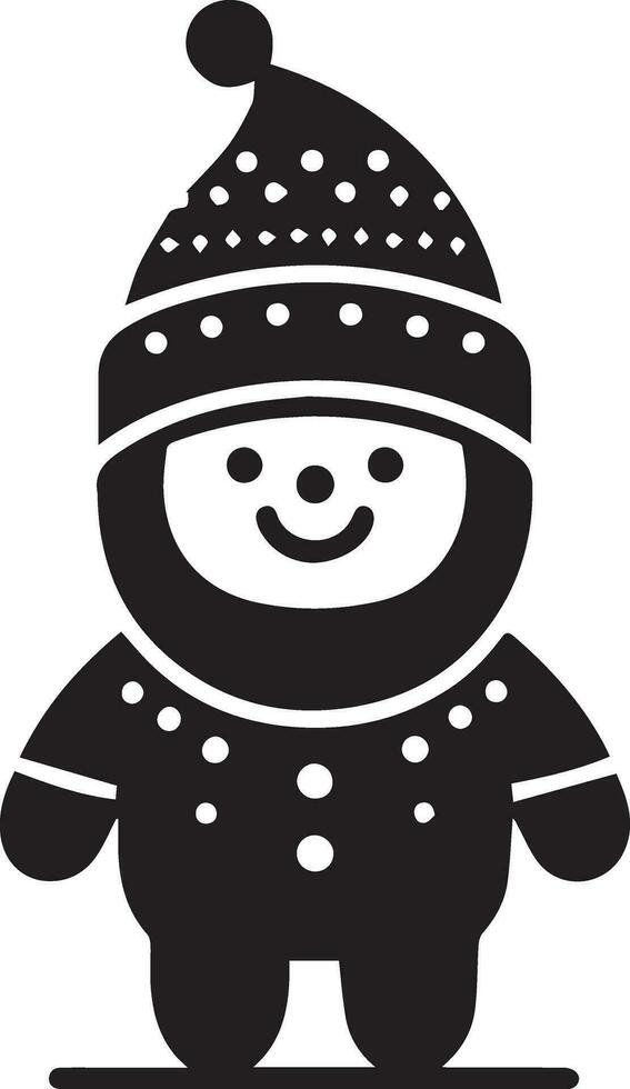 Chirstmas Flat character vector art silhouette 31