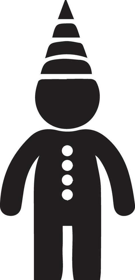 Chirstmas Flat character vector art silhouette 26