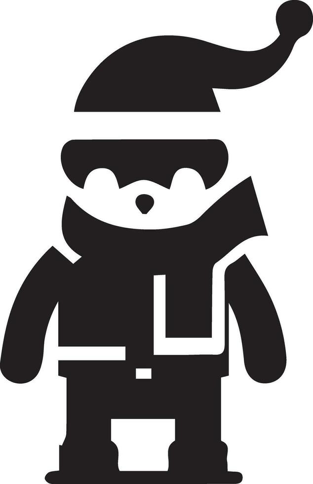 Chirstmas Flat character vector art silhouette 39