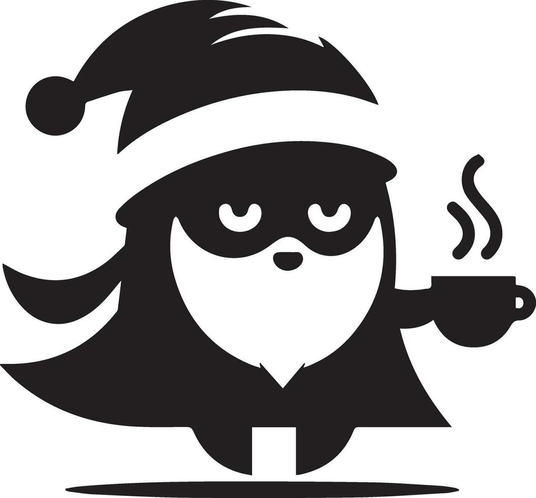 Chirstmas Flat character vector art silhouette 6
