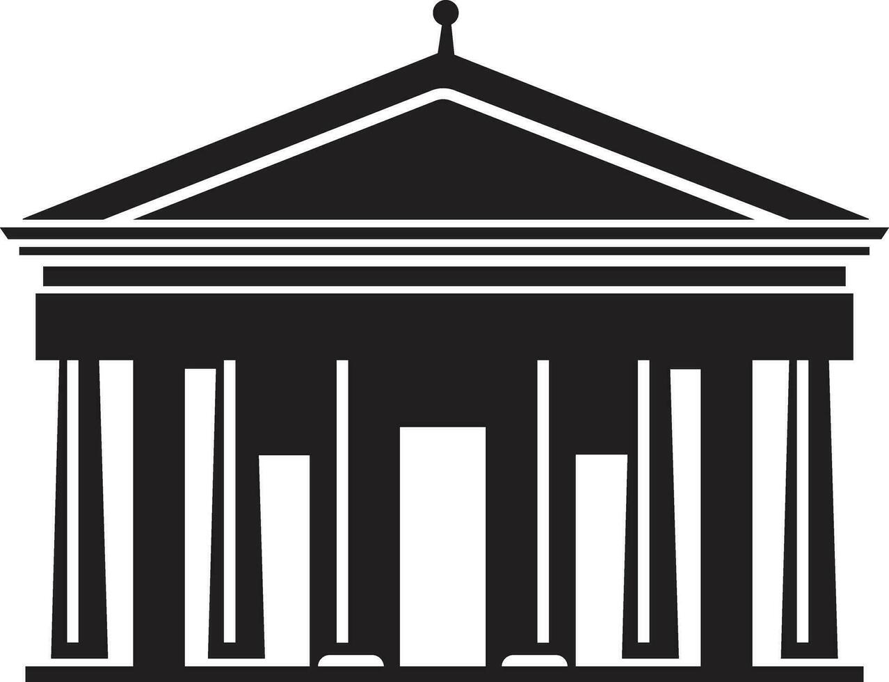 bank government Building Constructions icon in flat style. isolated on Residential Building, Bank, Courthouse Architecture sign symbol vector for apps and website