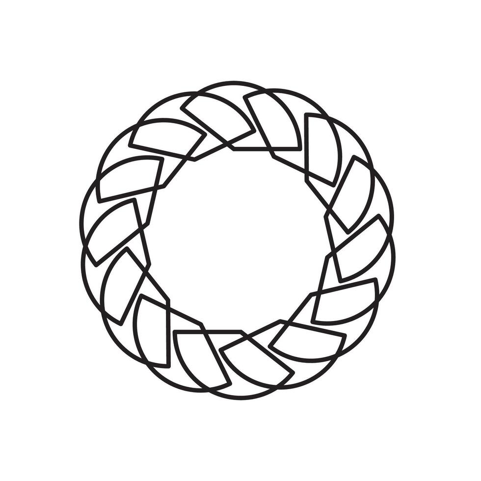 Circular decorative elements for related graphic purpose. Circular frame ornamental graphic elements. vector