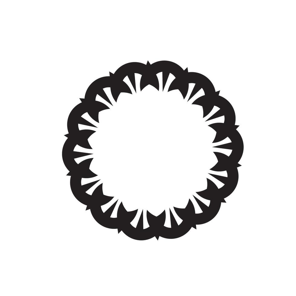 Circular decorative elements for related graphic purpose. Circular frame ornamental graphic elements. vector