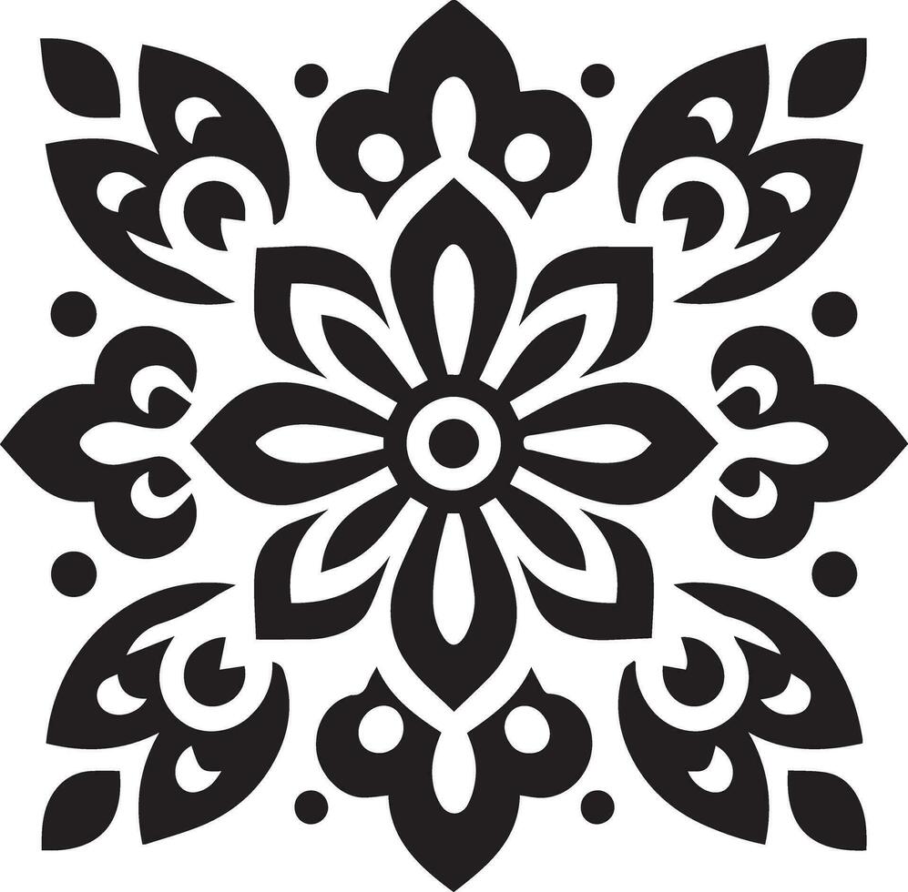 Flower Icon vector illustration black color, Flower Icon silhouette 22