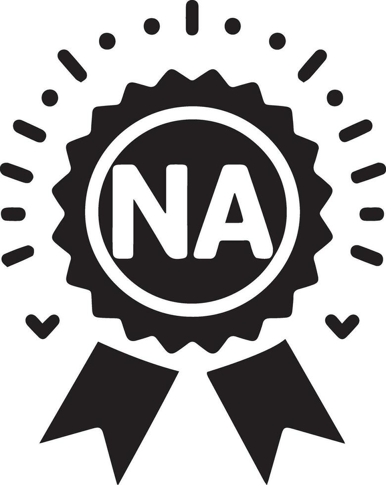minimal award ribbon badge icon vector black color white background 14
